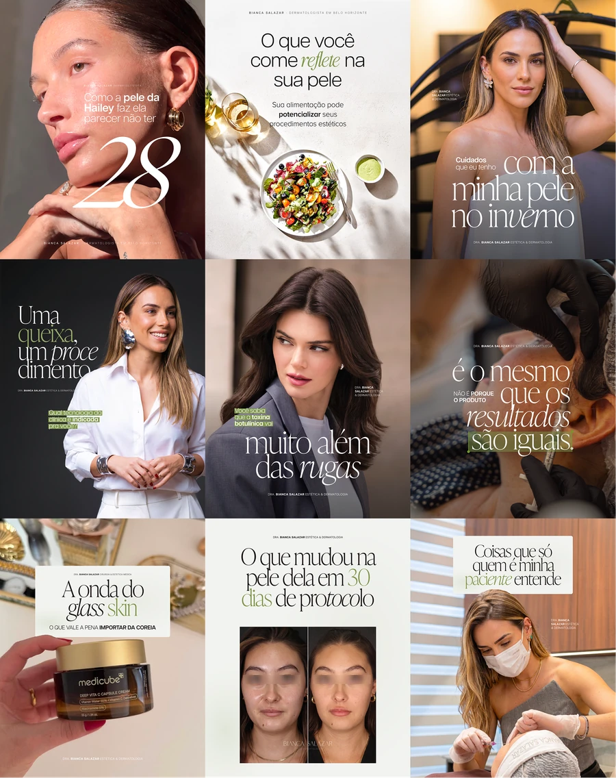 Trabalho da Milano para perfil de dermatologista